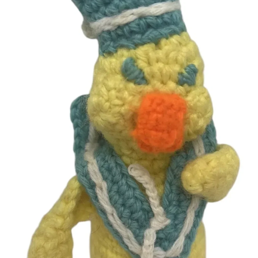 Handmade Knit Crocheted Duck Plush 9
